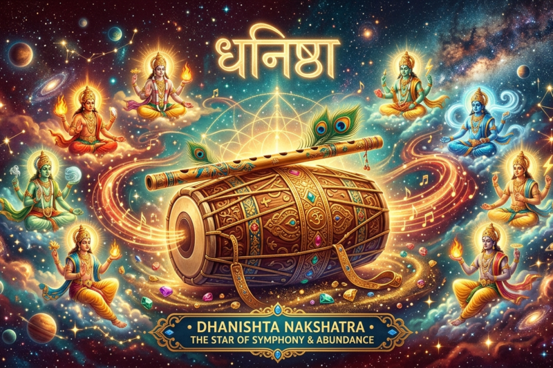Dhanishta Nakshatra in Vedic Astrology: Characteristics, Padas, Career, Marriage & Remedies